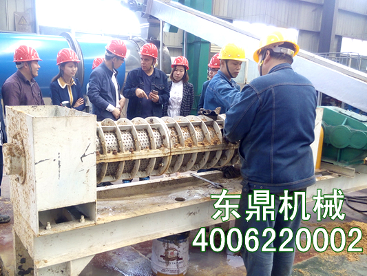 酒糟麩皮脫水機現場